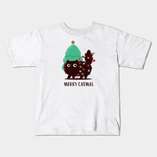 Merry catmas Kids T-Shirt